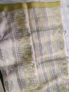 Off White Cotton Silk Sarees New