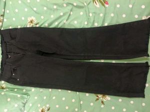 Girls Black Denim Pants