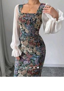 Floral Print  Bodycon Dress