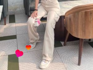 Beige Cargo Pants