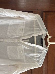 FIG White Semi Transparent Top