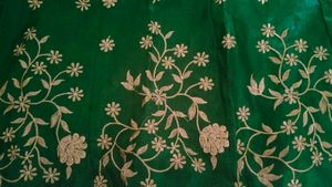 Emerald Green Embroidered Lehenga