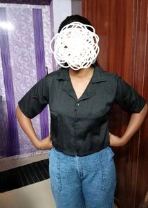 Classic Black Button-Up Shirt