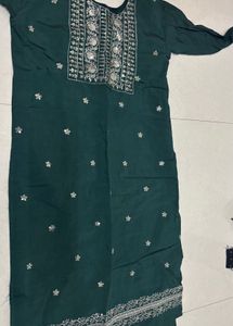 Elegant Teal Kurta Set with Dupatta
