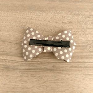 Polka Dot Bow Hair Clip
