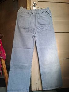 grey straight fit denim jeans