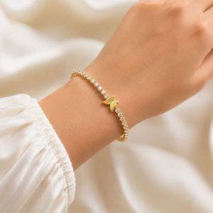Dainty Gold Butterfly Bracelet