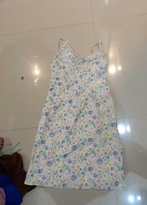 Floral Smocked Midi Dress