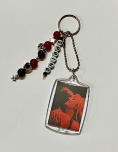 TV Girl Beaded Keychain