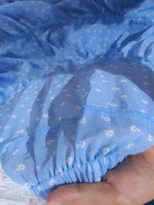 Light Blue Tiered Ruffle Dress