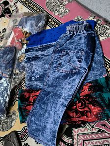 Stylish Denim jeans shirt set