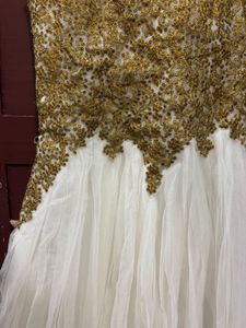 Stunning White and Gold Gown