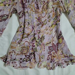 Y2k Vintage Forest Fairy Desi Chatpata Sheer Top