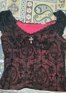 GOTHIC LACE TOP (VAMPIRE CORE)