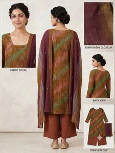 Stylish Printed Kurta Set with Dupatta
