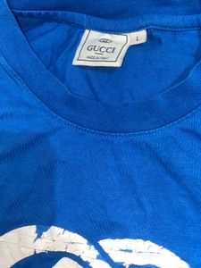 Blue Gucci Logo T-Shirt