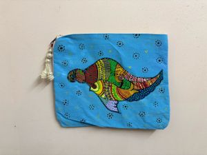 Handpainted designer pouch