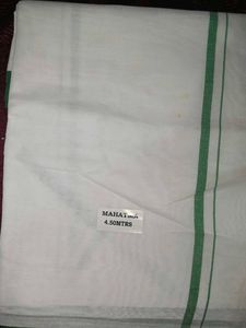 2 pieces Cotton Dhoti with Border