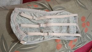Off Shoulder Grey Sports Bra.. With Detachable Cups Attached.. And Adjustable Straps At The Back