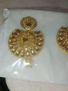 Gold Tone Indian Jewelry Set