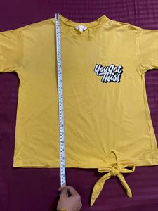 Cute Yellow Graphic T-Shirt