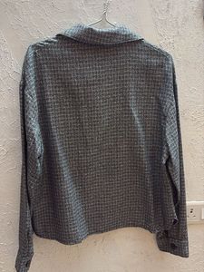Rareism tweed jacket cum shirt