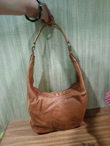 Imported Stylish Brown Leather Hobo Bag