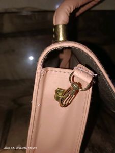 Blush Pink 'F' Logo Handle Bag