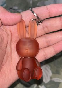 Cute Translucent Bunny Keychain lipstick
