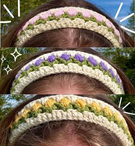 Tulip 🌷 Crochet Headband