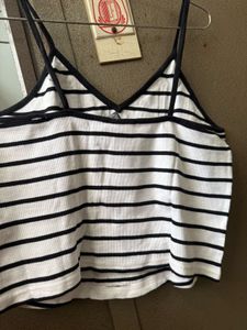 Striped V-Neck Top