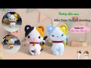 Handmade Crochet Cat Toy 🧸
