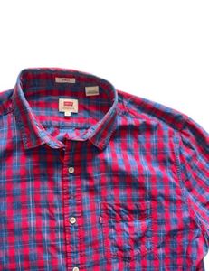 Red &amp; Blue Plaid Levi’s Shirt