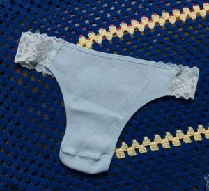 Combo of Light Blue Lace Trim Briefs