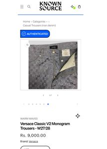 versace Grey Patterned Jeans