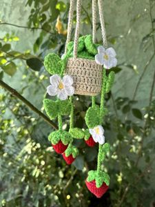 ⋆.˚𔓐𑇓Crochet Strawberry Plant Decor⋆.˚𔓐𑇓