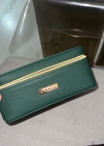 Elegant Green Cosmetic Pouch