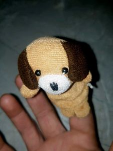 Adorable Plush Dog Finger Puppet