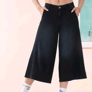 Wide Leg Denim Culottes / Jords