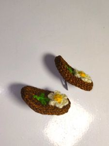 Handmade Crochet Flower Hair Clips 2