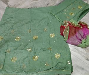 Mint Green Rajputi Poshak Dress Material