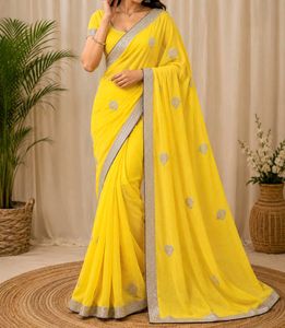 Yellow Embroidered Dupatta