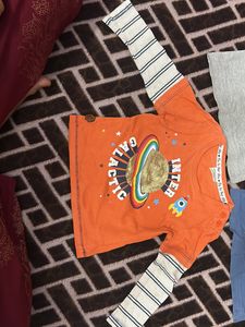Baby Full And Half T-shirt Combo Set