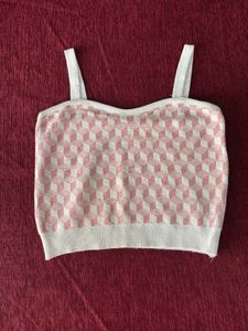 Pink Crop Top with Jacket 2-peice