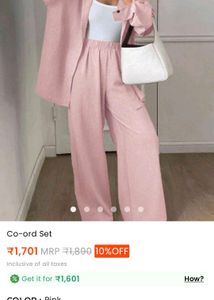 Pink co ord set from savana(Never worn)