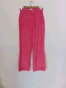 Pink Corduroy Casual Pant (Women)