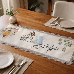 Brand new Handpainted Ramadan Mubarak Table Runner