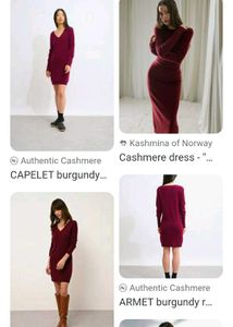 Burgundy Knit Sweater Dress