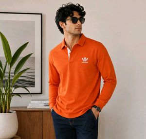 Adidas Long Sleeve Polo Shirt