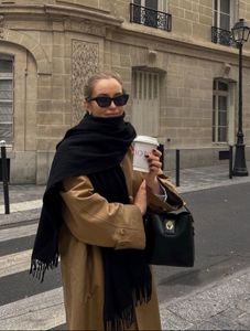 Sky Cashmere Black shawl Classic